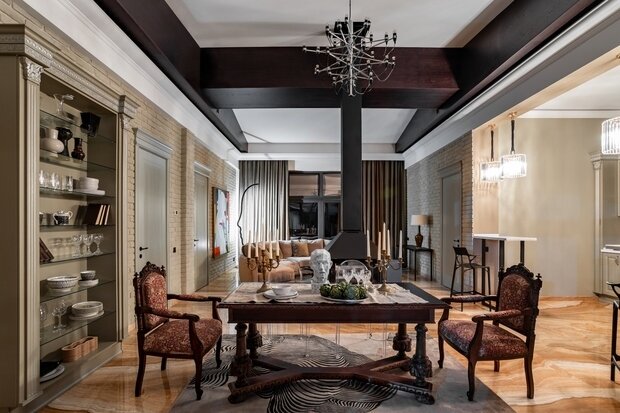 Фотография: Кухня и столовая в стиле Эклектика, Дом, Проект недели, Дача, Дом и дача, Московская область, 4 и больше, Более 90 метров, Сара Михайлова – фото на INMYROOM