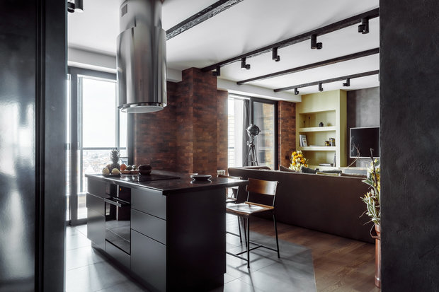 Фото из портфолио Фото кухни реализованного проекта квартиры, расположенной в ЖК "Центральном".  – фотографии дизайна интерьеров на INMYROOM