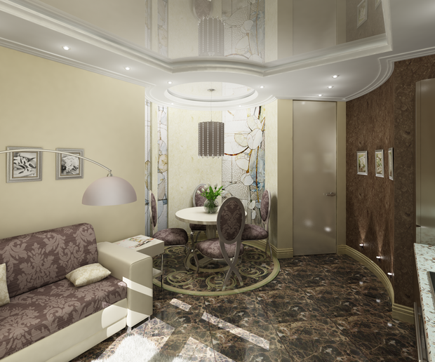 Фото из портфолио Однокомнатная квартира) – фотографии дизайна интерьеров на INMYROOM