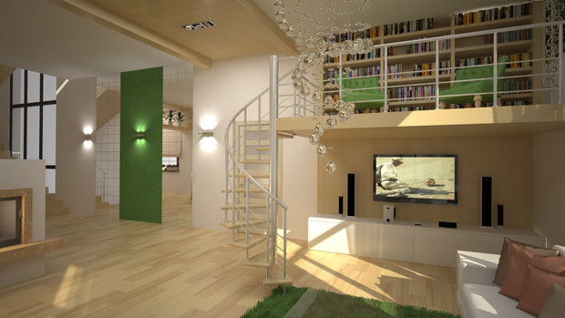 Фото из портфолио Интерьер таун-хауса в экостиле – фотографии дизайна интерьеров на INMYROOM