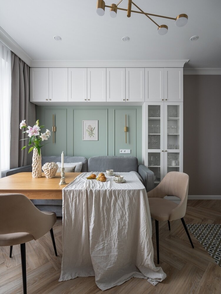 Фотография: Кухня и столовая в стиле Современный, Эклектика, Квартира, Проект дня, Санкт-Петербург, 3 комнаты, 40-60 метров, VizDiz, Екатерина Лоскутова, Илона Ореховская – фото на INMYROOM Фотография: Кухня и столовая в стиле Современный, Эклектика, Квартира, Проект дня, Санкт-Петербург, 3 комнаты, 40-60 метров, VizDiz, Екатерина Лоскутова, Илона Ореховская – фото на INMYROOM