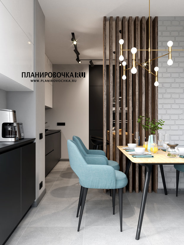 Фото из портфолио ЖК "ГУСАРСКАЯ БАЛЛАДА", ГОСТИНАЯ-КУХНЯ 20,4 М2 – фотографии дизайна интерьеров на INMYROOM