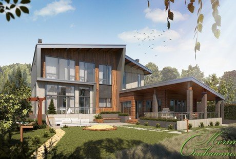 Шале с элементами деконструктивизма