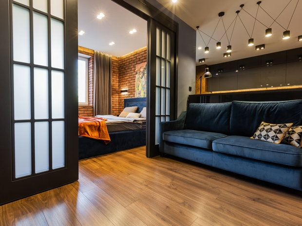 Фото из портфолио Квартира холостяка – фотографии дизайна интерьеров на INMYROOM