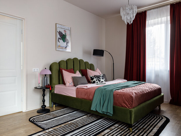 Фотография: Спальня в стиле Современный, Эклектика, Дом, Проект дня, Дом и дача, Кирпичный дом, 60-90 метров, Уфа – фото на INMYROOM