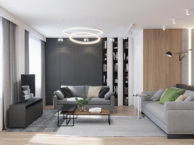 Фото из портфолио Бетон и дерево – фотографии дизайна интерьеров на INMYROOM