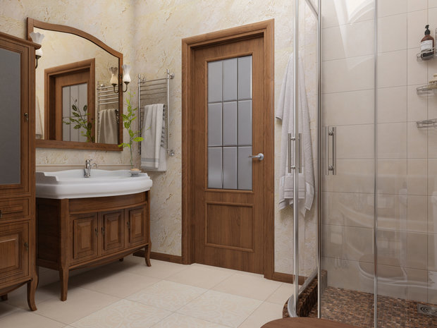 Фотография: Ванная в стиле Прованс и Кантри, Скандинавский, Проект недели, Дача, Ленинградская область, каркасный дом, Design by Tolsh – фото на INMYROOM