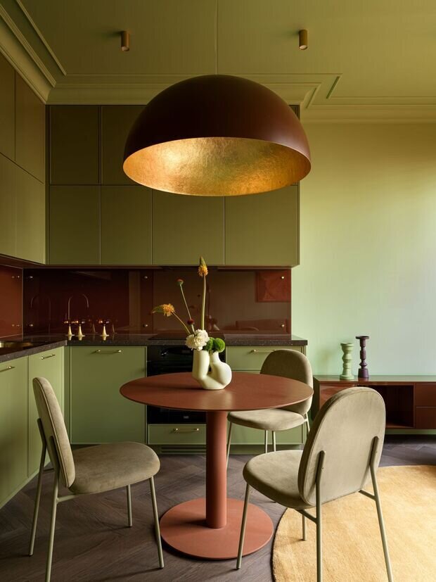 Фотография: Кухня и столовая в стиле Современный, Квартира, Проект дня, Москва, Монолитный дом, 3 комнаты, 60-90 метров, фото интерьера, дизайн интерьера фото, ЖК «Событие», Анастасии Василица – фото на INMYROOM