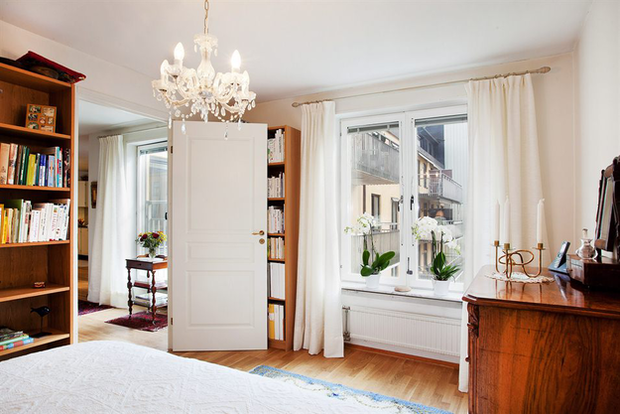 Фотография: Спальня в стиле Скандинавский – фото на INMYROOM