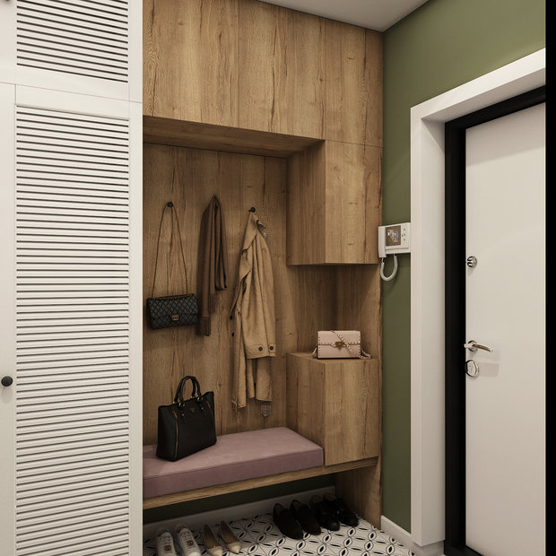 Фото из портфолио Квартира 65,1 м2 (2021) – фотографии дизайна интерьеров на INMYROOM