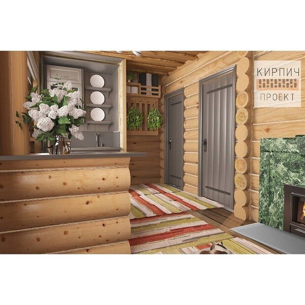 Фото из портфолио Дизайн проект бани – фотографии дизайна интерьеров на INMYROOM