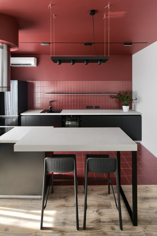 Фотография: Кухня и столовая в стиле Минимализм, Современный, Квартира, Студия, Проект недели, Киев, 40-60 метров, Lauri Brothers – фото на INMYROOM