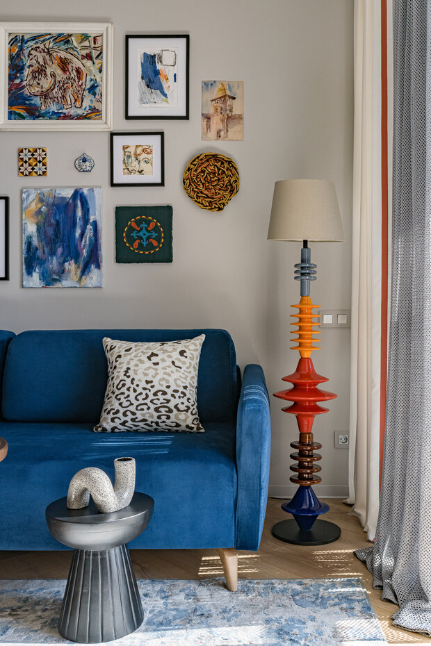 Фотография: Гостиная в стиле Современный, Эклектика, Проект дня, Екатеринбург, 3 комнаты, 60-90 метров, Ольга Коваленко – фото на INMYROOM