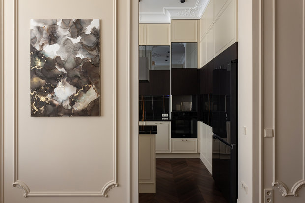 Фотография: Кухня и столовая в стиле Классический, Современный, Квартира, Проект недели, Москва, 4 и больше, Более 90 метров, Анастасия Меркулова – фото на INMYROOM