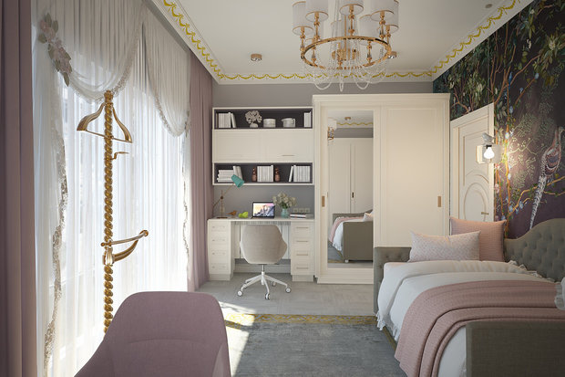 Фото из портфолио Комната девочки-подростка – фотографии дизайна интерьеров на INMYROOM