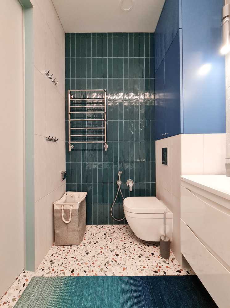 Фотография: Ванная в стиле Современный, Квартира, Проект недели, Москва, 3 комнаты, 40-60 метров, Юлия Гордеева – фото на INMYROOM