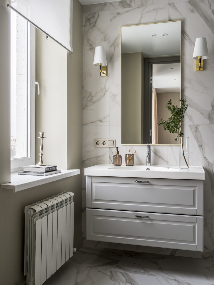 Фотография: Ванная в стиле Современный, Проект недели, Нижний Новгород, 2 комнаты, 60-90 метров, Жанна Наволоцкая – фото на INMYROOM Фотография: Ванная в стиле Современный, Проект недели, Нижний Новгород, 2 комнаты, 60-90 метров, Жанна Наволоцкая – фото на INMYROOM