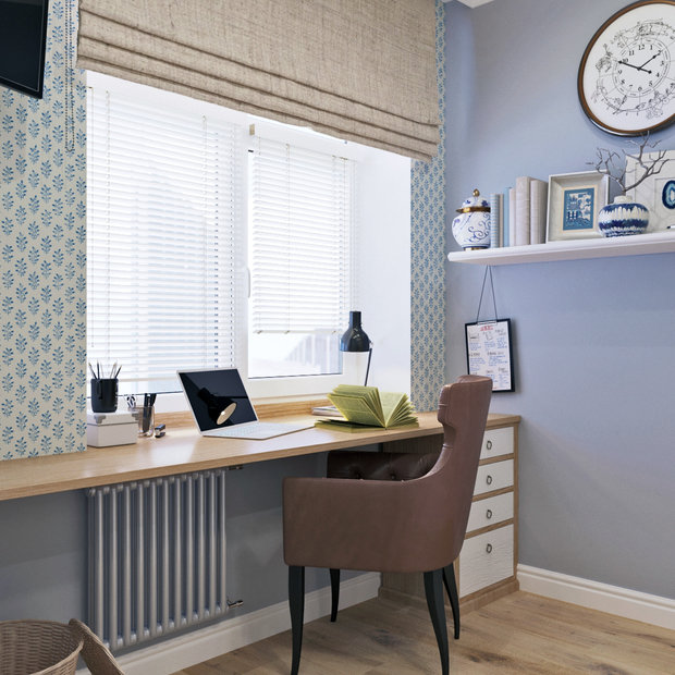 Фотография: Кабинет в стиле Прованс и Кантри, Дом, Проект недели, Дом и дача, Новосибирск, Таунхаус, Кирпичный дом, 4 и больше, 60-90 метров, Полина Степанова – фото на INMYROOM