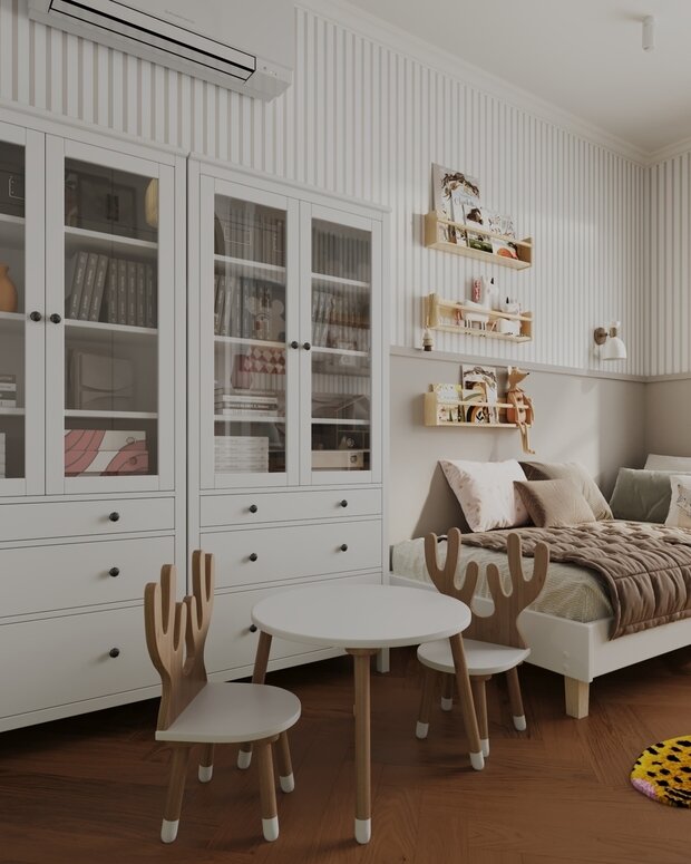 Фотография: Детская в стиле Современный, Эклектика, Квартира, Проект дня, Москва, 3 комнаты, 60-90 метров, Анастасия Струве – фото на INMYROOM