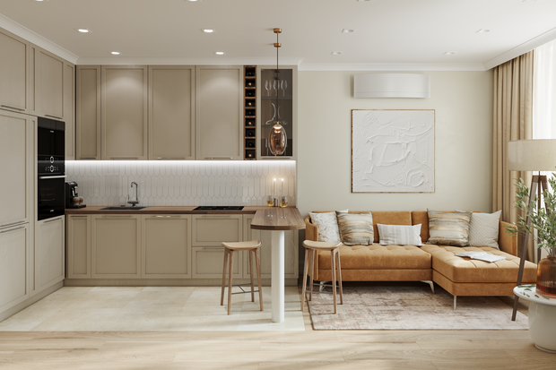 Фото из портфолио ЖК Маяк, 85 м2 – фотографии дизайна интерьеров на INMYROOM