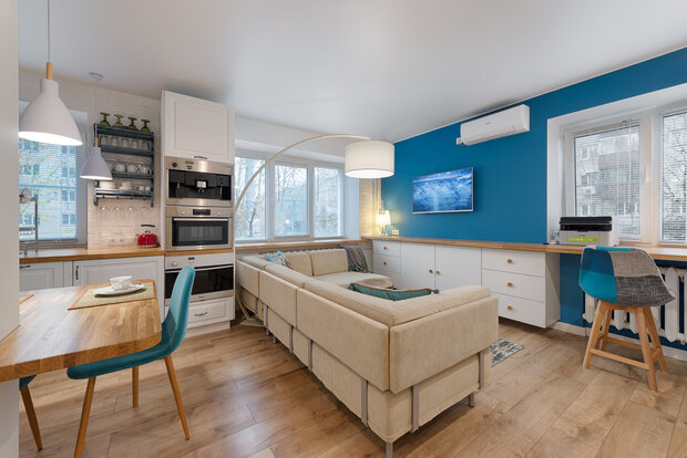 Фотография: Кухня и столовая в стиле Прованс и Кантри, Скандинавский, Малогабаритная квартира, Квартира, Студия, Проект недели, Хрущевка, до 40 метров, Солнечногорск – фото на INMYROOM