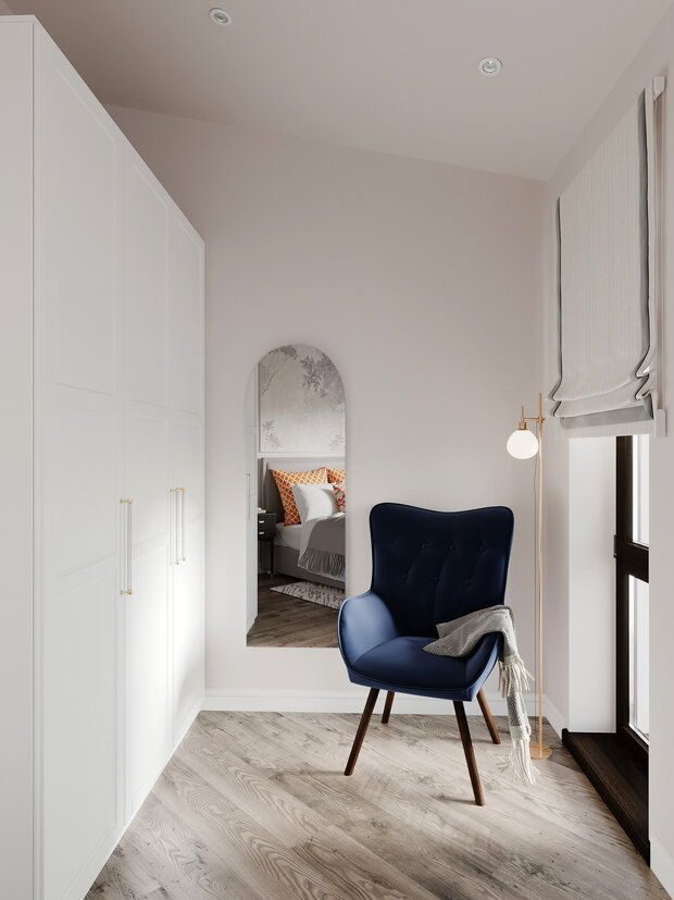 Чтобы придать индивидуальности мебели ИКЕА и сделать ее не такой узнаваемой, везде добавили интересные дизайнерские ручки.