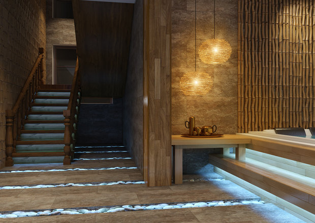 Фото из портфолио Дизайн банного комплекса – фотографии дизайна интерьеров на INMYROOM