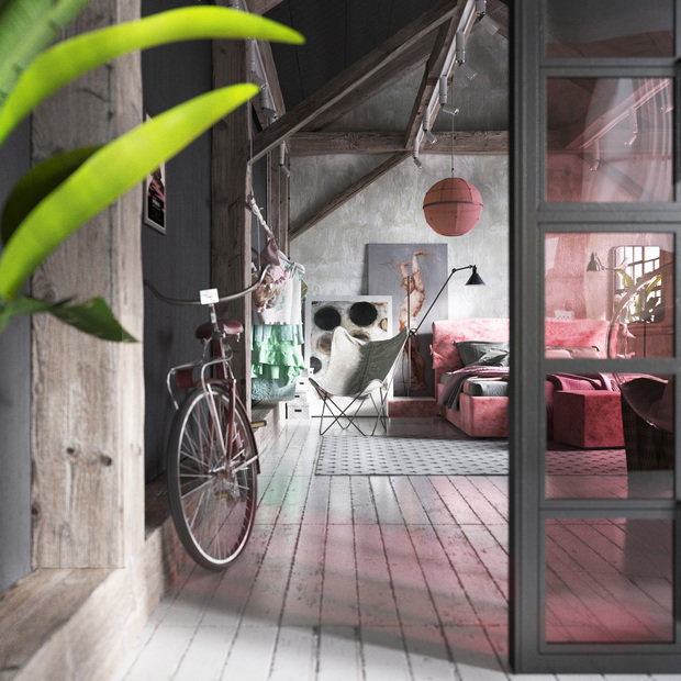 Фото из портфолио Её лофт – фотографии дизайна интерьеров на INMYROOM