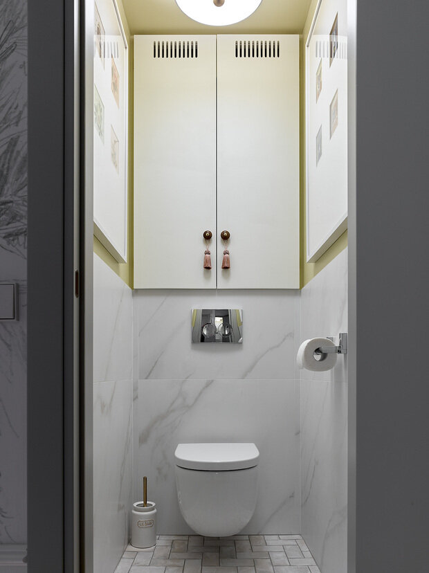 Фотография: Ванная в стиле Прованс и Кантри, Эклектика, Винтажный, Квартира, Проект недели, Москва, Панельный дом, 2 комнаты, 40-60 метров, Наталья Митракова, II-68-01 – фото на INMYROOM