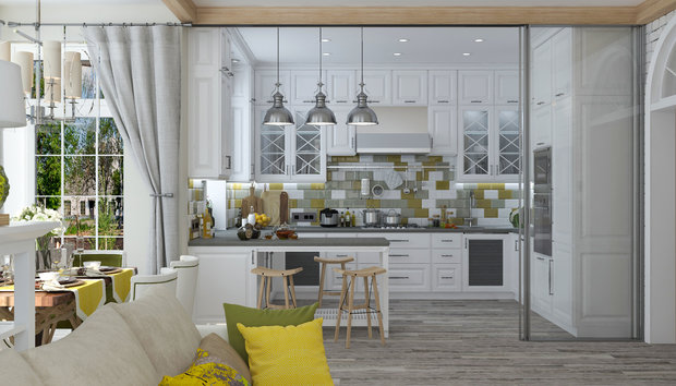 Фото из портфолио Гостиная "Bright colours" – фотографии дизайна интерьеров на INMYROOM