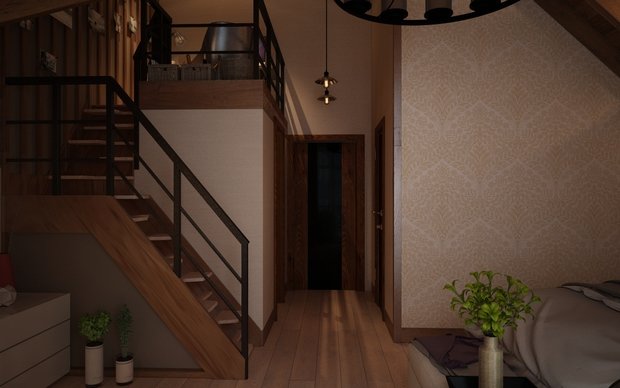 Фото из портфолио Спальная загородного дома – фотографии дизайна интерьеров на INMYROOM