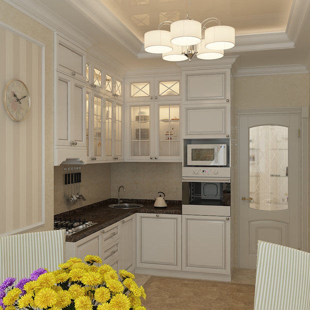 Фото из портфолио 2-х комнатная квартира 78 м2. Стиль легкая классика – фотографии дизайна интерьеров на INMYROOM