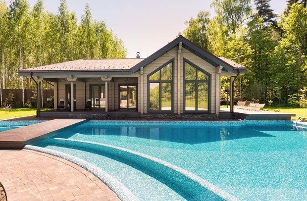 Фото из портфолио Баня из клееного бруса 195 м2  – фотографии дизайна интерьеров на INMYROOM