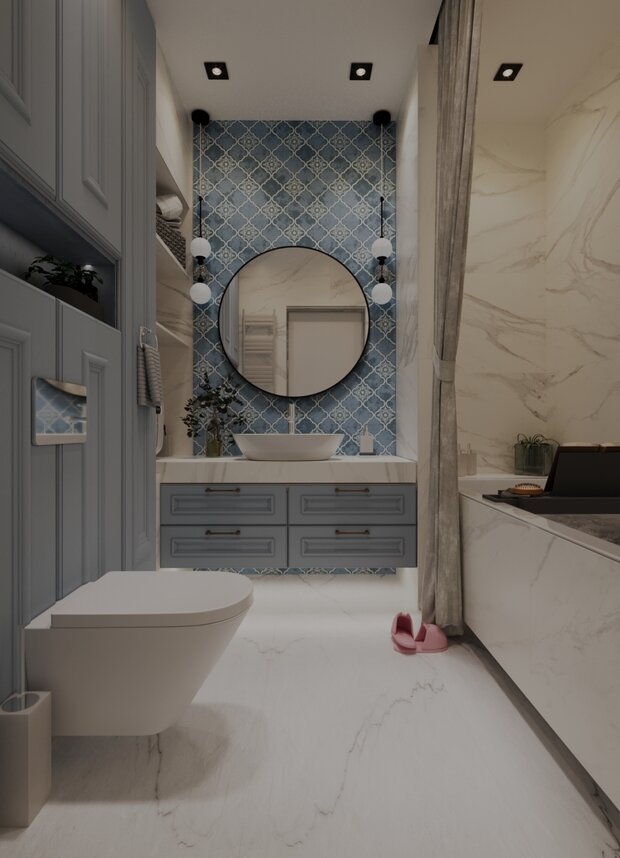 Фото из портфолио Санузел с арабесками – фотографии дизайна интерьеров на INMYROOM