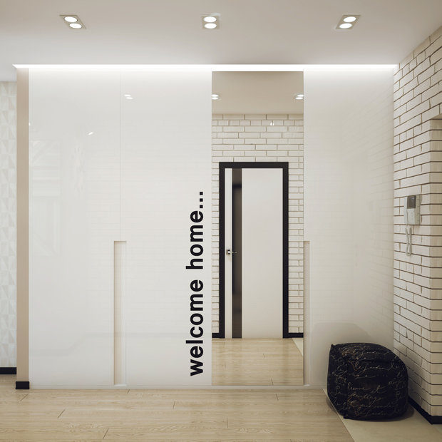 Фотография: Прихожая в стиле Лофт, Современный, Малогабаритная квартира, Квартира, Дома и квартиры, Проект недели – фото на INMYROOM