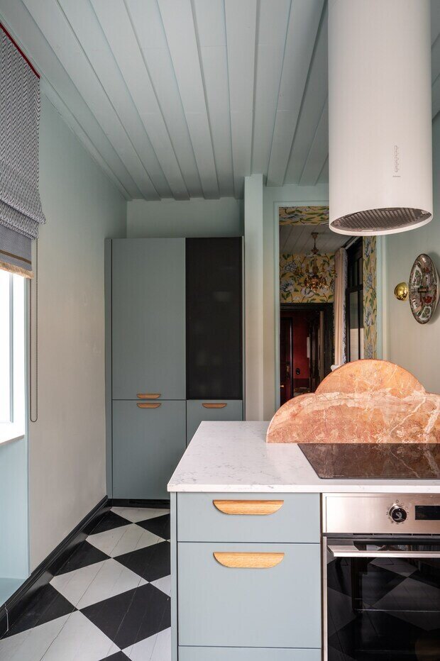 Фотография: Кухня и столовая в стиле Современный, Восточный, Эклектика, Винтажный, Квартира, Проект дня, Ростов-на-Дону, Кирпичный дом, 3 комнаты, 60-90 метров, Светлана Андреева-Щепетева – фото на INMYROOM