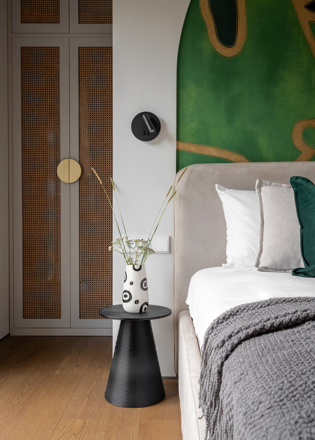 Фотография: Спальня в стиле Современный, Эко, Дом, Проект дня, Дом и дача, Московская область, 3 комнаты, Индивидуальный проект, современный с элементами минимализма и скандинавского стиля, Анастасия Давиденко – фото на INMYROOM