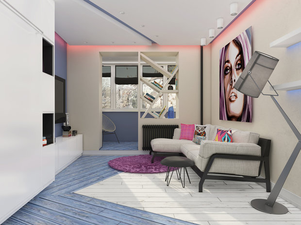 Фото из портфолио Квартира в стиле поп арт – фотографии дизайна интерьеров на INMYROOM