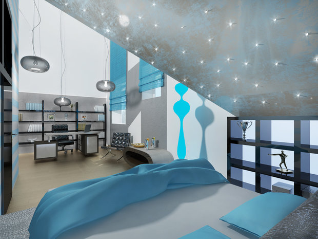 Фото из портфолио Космос в детской  – фотографии дизайна интерьеров на INMYROOM