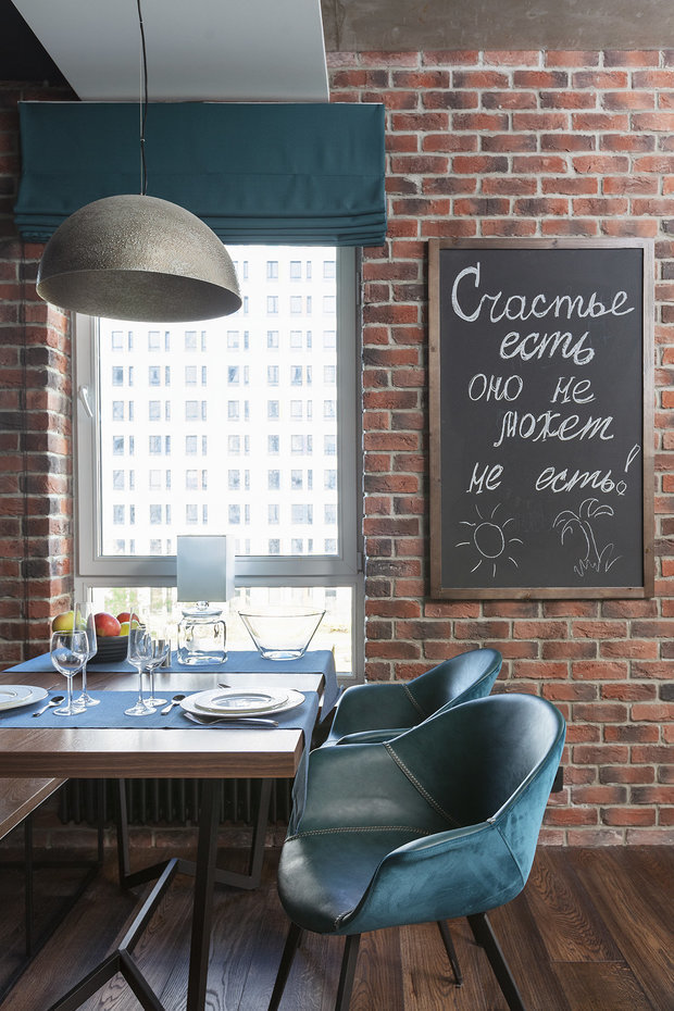 Фотография: Кухня и столовая в стиле Лофт, Квартира, Советы, Отделка стен, Loggia, покраска стен, декоративная отделка стен – фото на INMYROOM