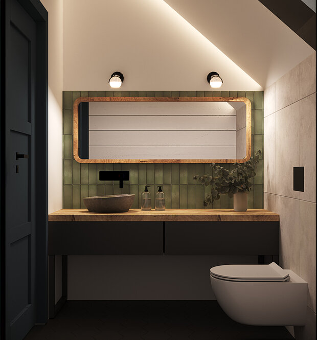 Фотография: Ванная в стиле Скандинавский, Современный, Дом, Проект недели, Дача, 4 и больше, Более 90 метров, Владимирская область, Items Bureau – фото на INMYROOM