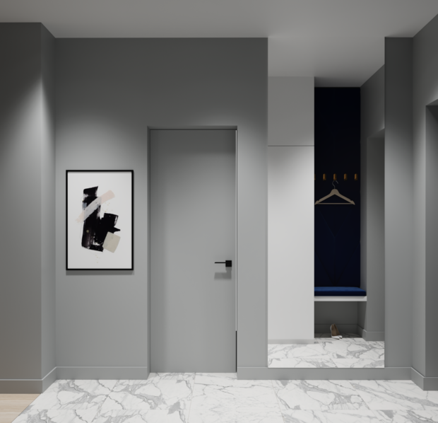 Фото из портфолио Квартира с синими акцентами – фотографии дизайна интерьеров на INMYROOM