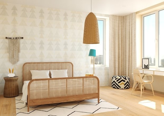 Фото из портфолио Проект квариры "Этно мотивы" г. Москва – фотографии дизайна интерьеров на INMYROOM