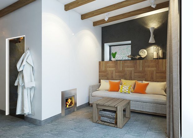 Фото из портфолио Банный комплекс в экостиле – фотографии дизайна интерьеров на INMYROOM