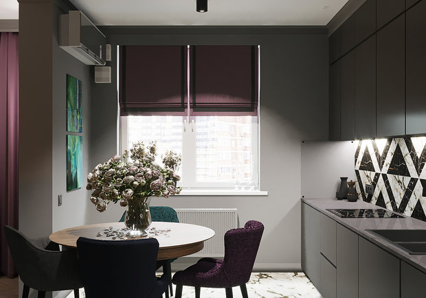 Фото из портфолио Трёхкомнатная квартира на Гаражной – фотографии дизайна интерьеров на INMYROOM