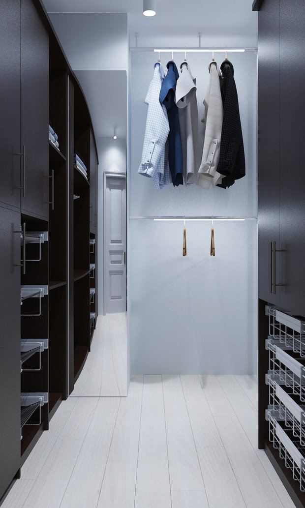 Фото из портфолио Квартира - современная классика 135 кв. Гардеробная – фотографии дизайна интерьеров на INMYROOM