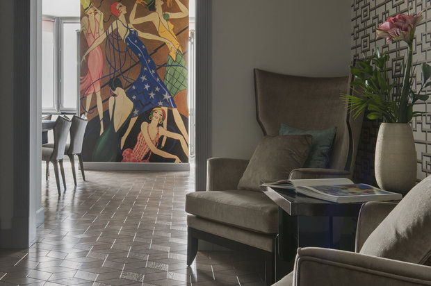 Фотография: Прихожая в стиле Классический, Современный, Эклектика, Квартира, Проект недели, Москва, новостройка, Ольга Мелекесцева, Надежда Каппер, Монолитный дом, 2 комнаты, Более 90 метров, ЖК «Пырьева 9» – фото на INMYROOM