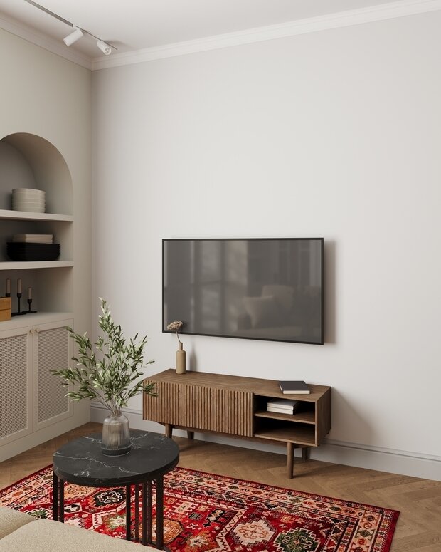 Фотография: Гостиная в стиле Современный, Квартира, Проект дня, Санкт-Петербург, 3 комнаты, 60-90 метров, современный с элементами классики и французского стиля, Гера Остин, Анна Лаковская – фото на INMYROOM