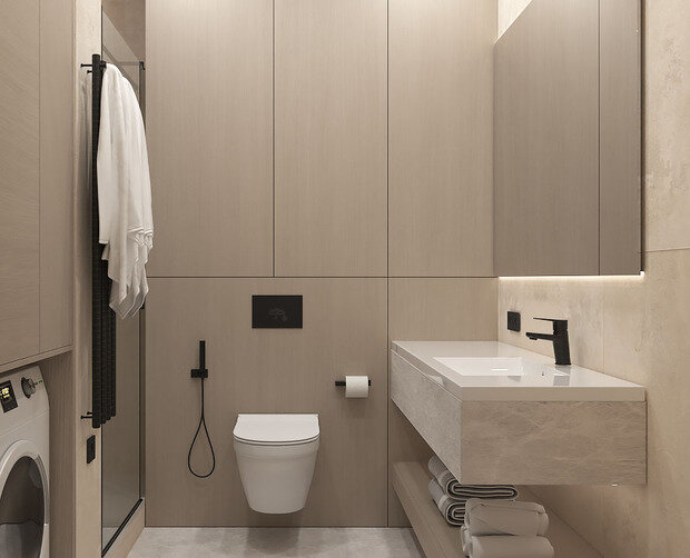 Фото из портфолио Проект 1кв.39 м2 – фотографии дизайна интерьеров на INMYROOM