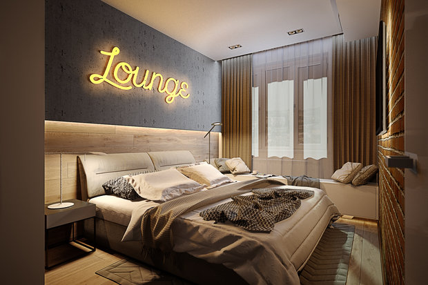 Фото из портфолио Спальня контрастов – фотографии дизайна интерьеров на INMYROOM